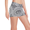 Polynesian Tribal Symbol Yoga Shorts