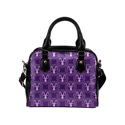 Capricorn Zodiac Pattern Print Design 04 Shoulder Handbag