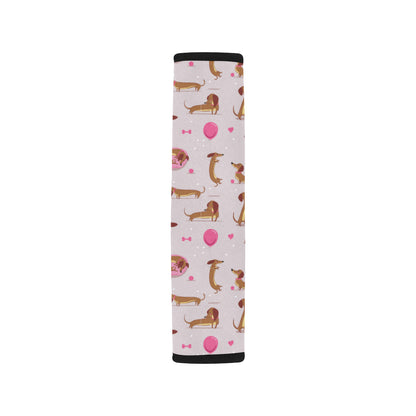 Dachshund Pattern Print Design 10 Car Seat Belt Cover
