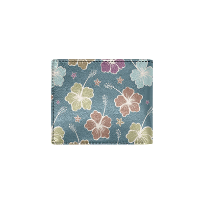 Hibiscus Pattern Print Design HB033 Men's ID Card Wallet