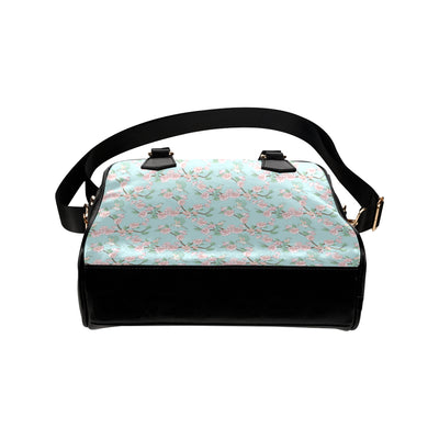 Cherry Blossom Pattern Print Design 02 Shoulder Handbag