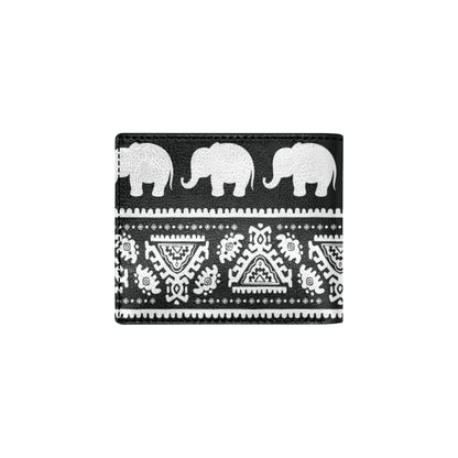 Elephant Pattern Men's ID Card Wallet