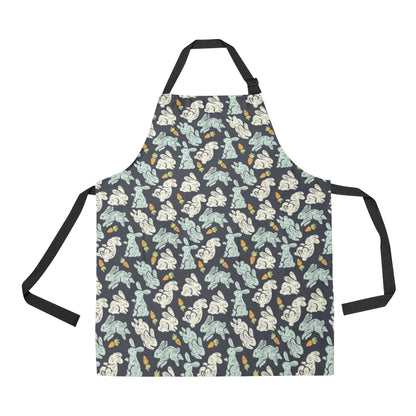 Bunny Pattern Print Design 04 Apron with Pocket