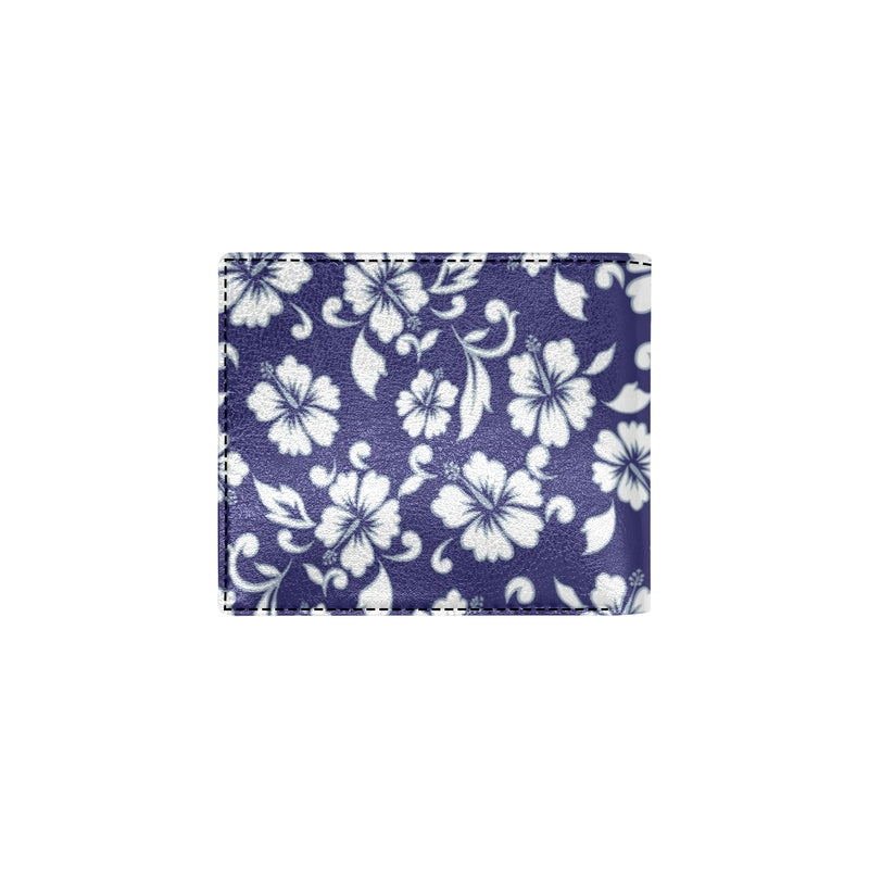 Hibiscus Pattern Print Design HB010 Men's ID Card Wallet