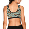 Dachshund Cute Print Pattern Sports Bra