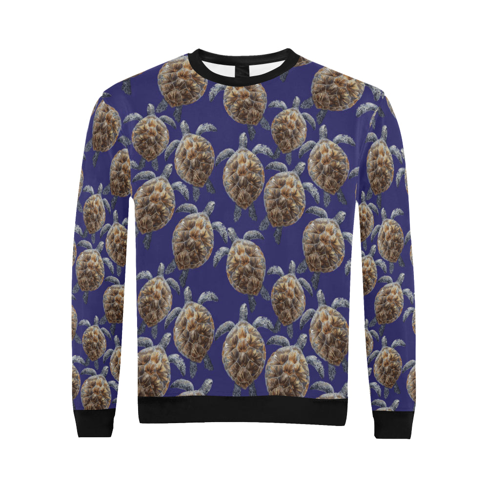 Sea Turtle Pattern Print Design T05 Men Long Sleeve Sweatshirt