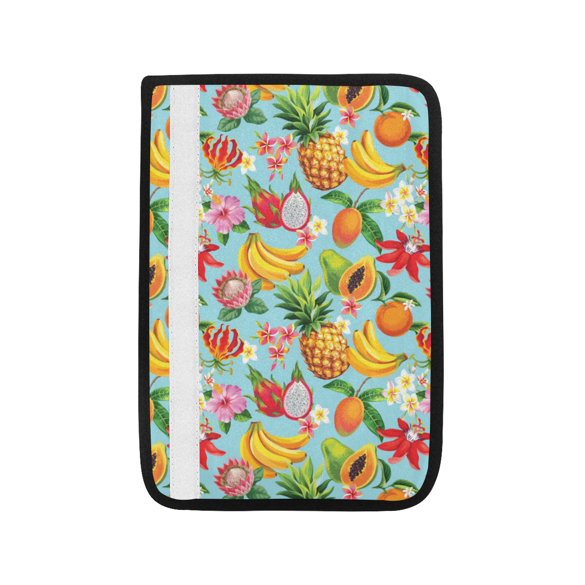 Tropical Fruits Pattern Print Design TF01 Car Seat Belt Cover