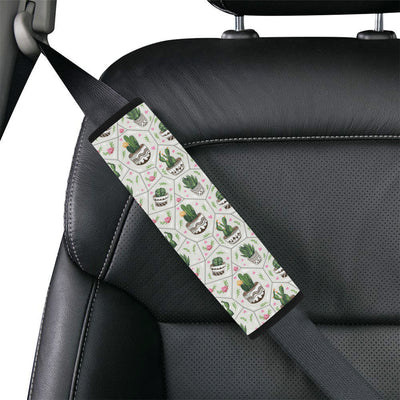 Cactus Pattern Print Design 04 Car Seat Belt Cover