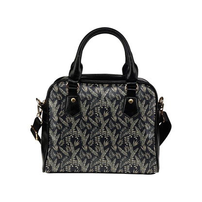 Banana Leaf Pattern Print Design 07 Shoulder Handbag