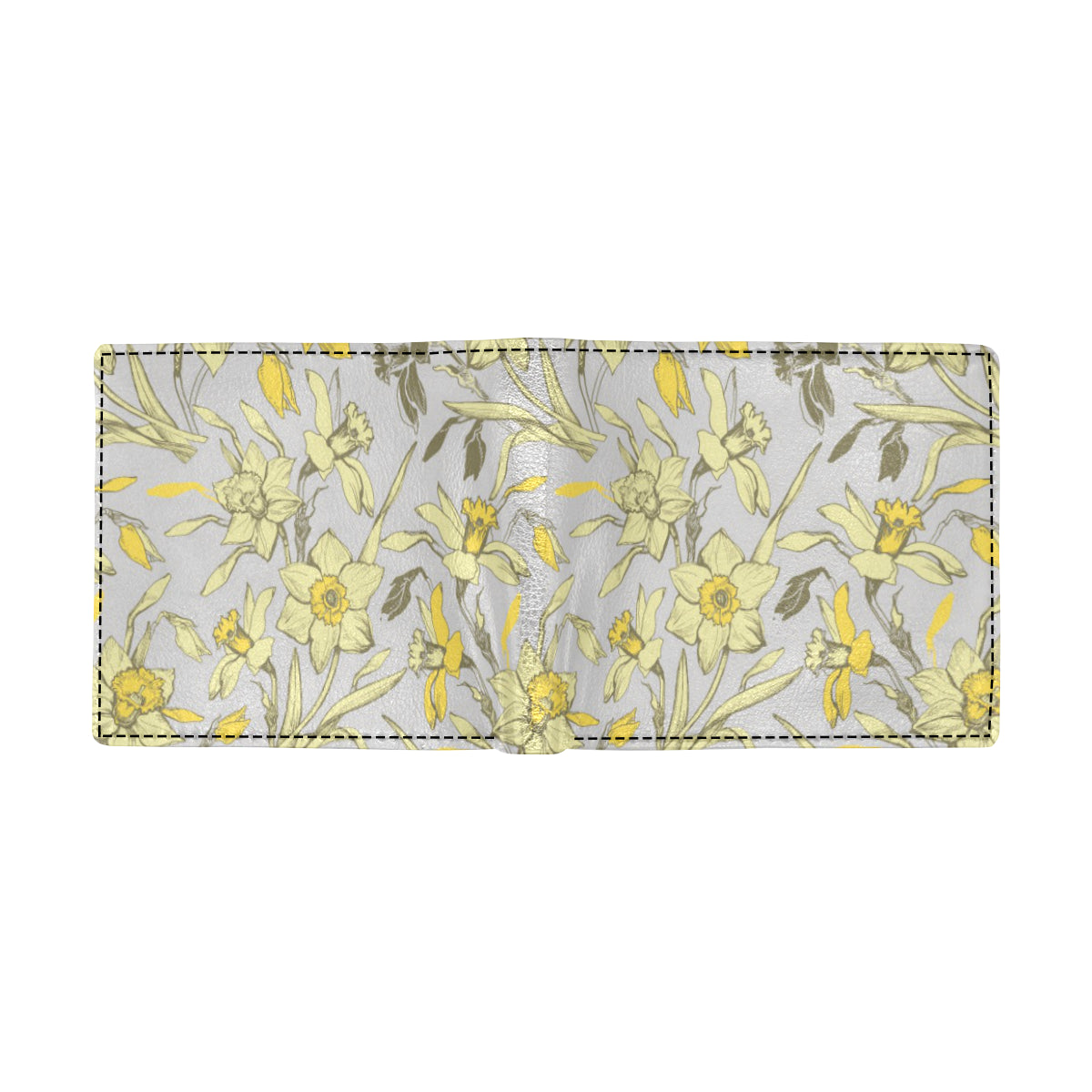 Daffodils Pattern Print Design DF05 Men's ID Card Wallet