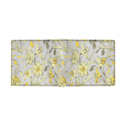 Daffodils Pattern Print Design DF05 Men's ID Card Wallet