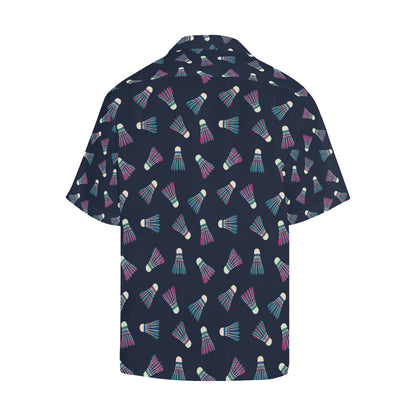 Badminton Ball Pattern Print Design 02 Men's Hawaiian Shirt