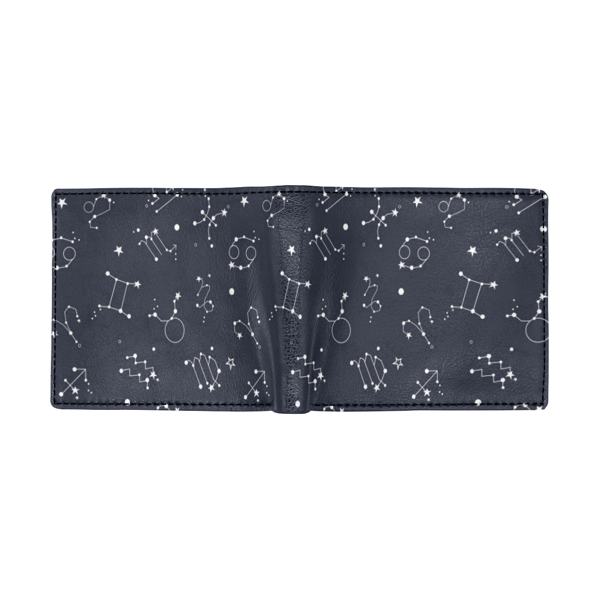 Constellation Pattern Print Design 05 Men's ID Card Wallet