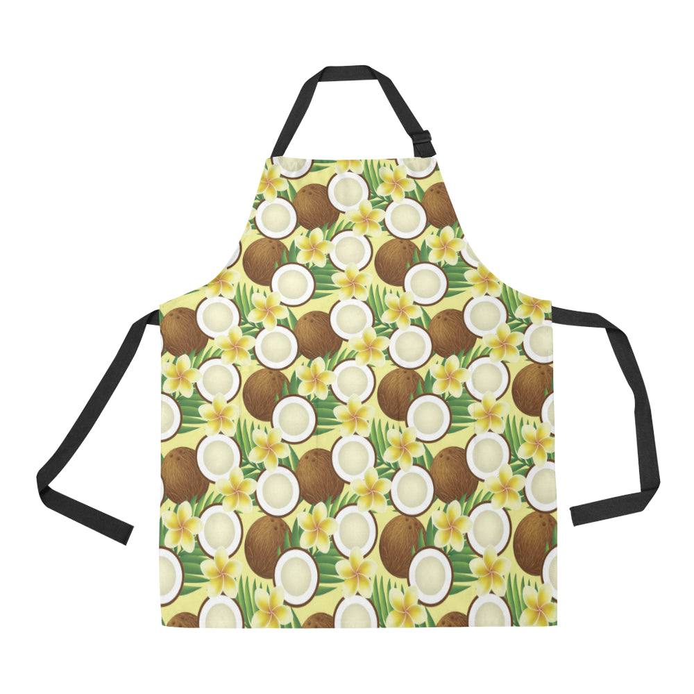 Coconut Pattern Print Design CN02 Apron with Pocket
