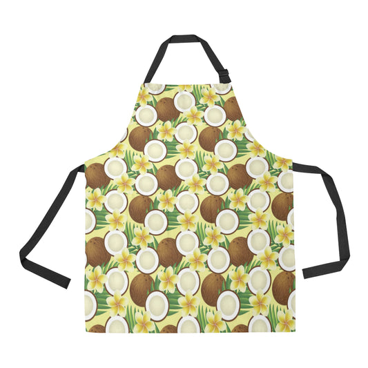 Coconut Pattern Print Design CN02 Apron with Pocket