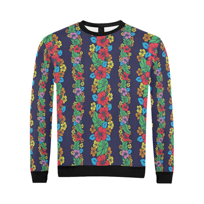 Hawaiian Themed Pattern Print Design H03 Men Long Sleeve Sweatshirt