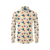 Swallow Bird Pattern Print Design 05 Men's Long Sleeve Shirt