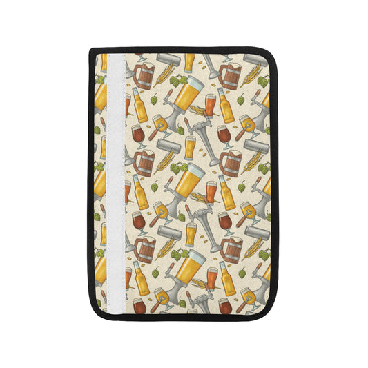 Beer Pattern Print Design 05 Car Seat Belt Cover