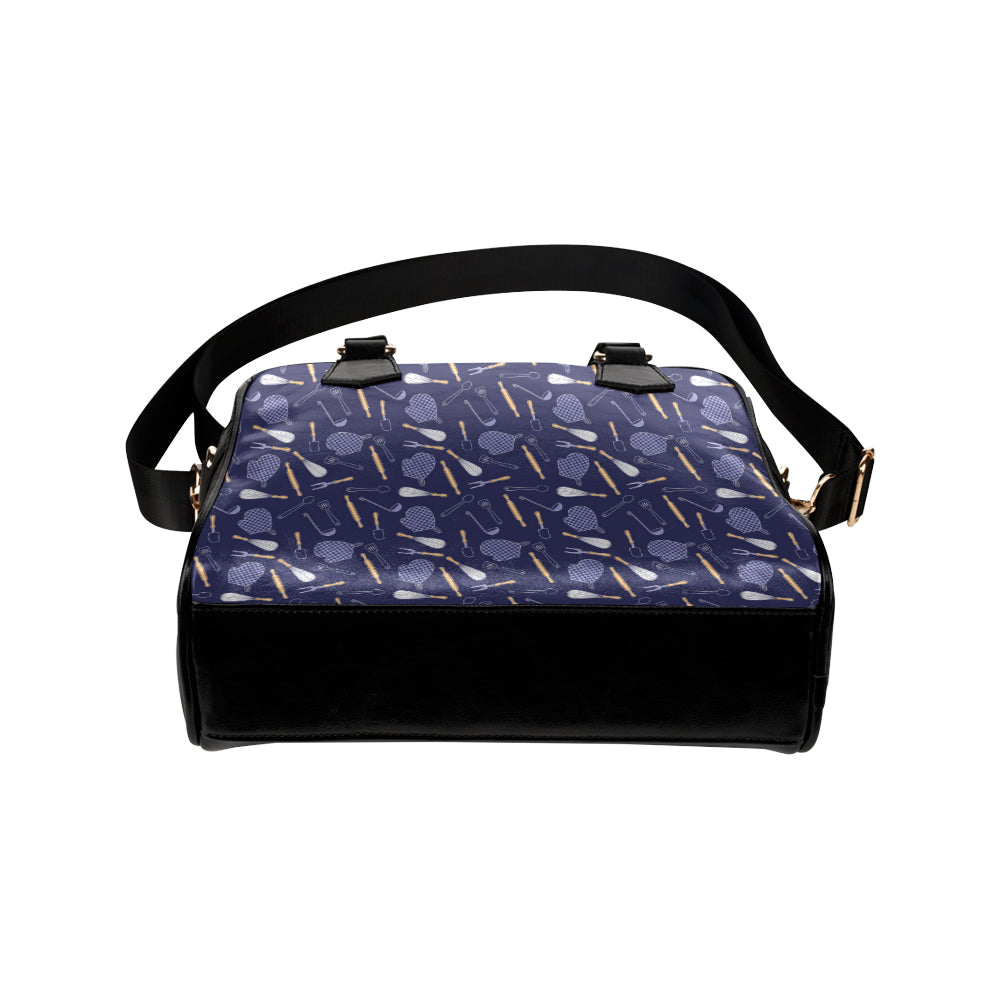 Cooking Kitchen Tools Pattern Print Design 04 Shoulder Handbag