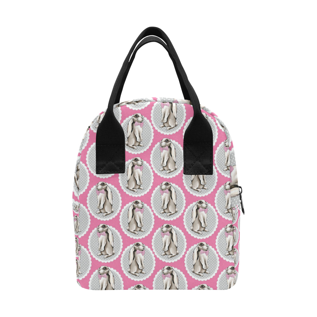 Rabbit Pattern Print Design RB019 Insulated Lunch Bag
