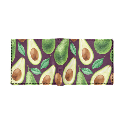 Avocado Pattern Print Design AC08 Men's ID Card Wallet