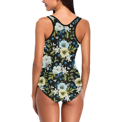 Anemone Pattern Print Design AM03 Women Swimsuit