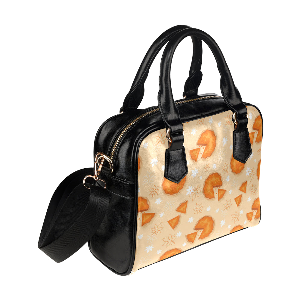 Pie Pattern Print Design A01 Shoulder Handbag
