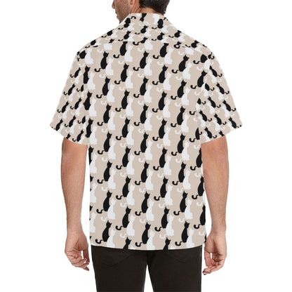 Cat Pattern Print Design 04 Men's Hawaiian Shirt
