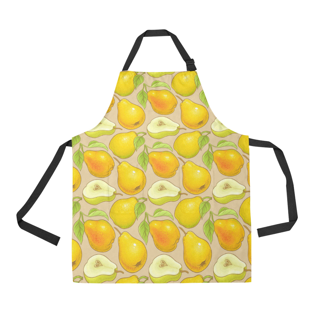 Pear Pattern Print Design PE05 Apron with Pocket
