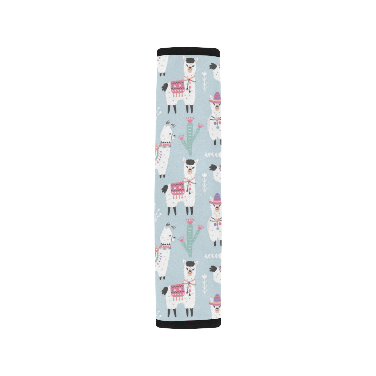 Llama Pattern Print Design 04 Car Seat Belt Cover