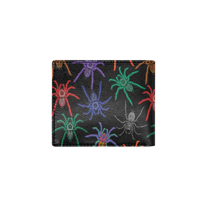 Tarantula Neon Color Pattern Print Design 03 Men's ID Card Wallet