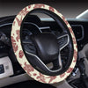 Polynesian Tattoo Turtle Themed Steering Wheel Cover with Elastic Edge