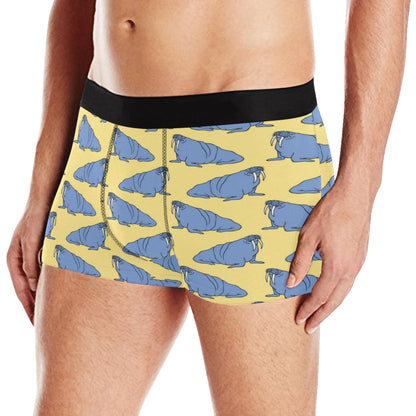 Walrus Pattern Print Design 02 Men's Boxer Briefs