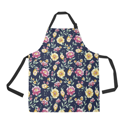 Gerberas Pattern Print Design GB03 Apron with Pocket