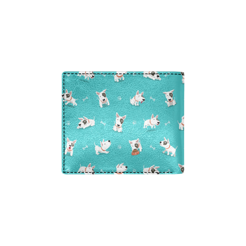 Bull Terriers Pattern Print Design 07 Men's ID Card Wallet