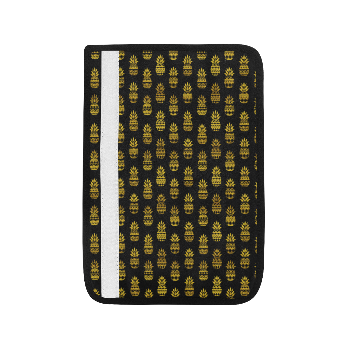 Pineapple Gold Tribal Style Print Car Seat Belt Cover