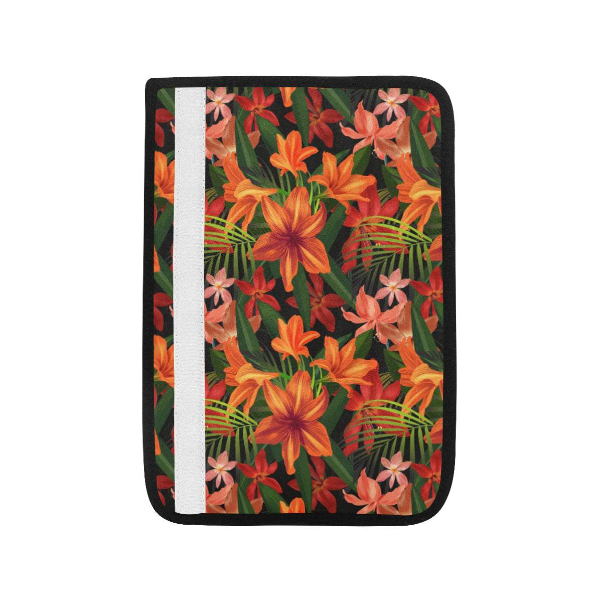 Amaryllis Pattern Print Design AL05 Car Seat Belt Cover