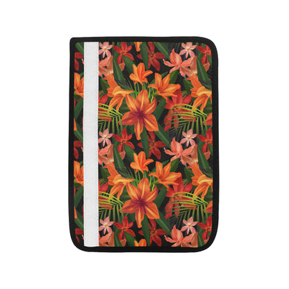Amaryllis Pattern Print Design AL05 Car Seat Belt Cover