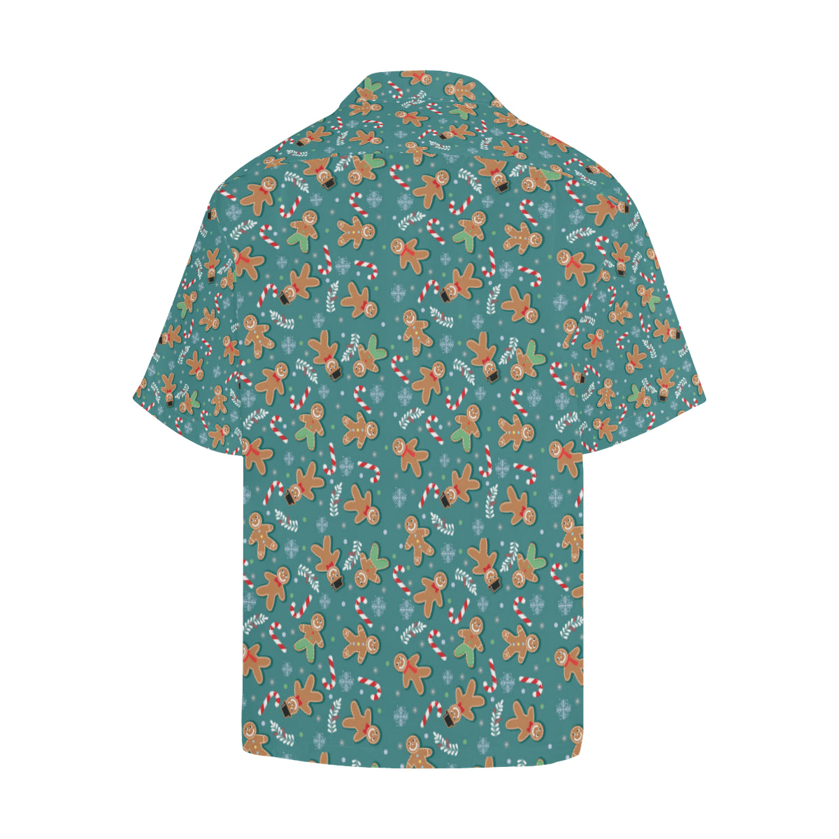 Gingerbread Pattern Print Design 05 Men's Hawaiian Shirt