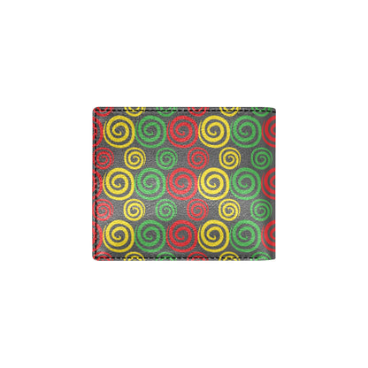 Rastafarian Pattern Print Design A05 Men's ID Card Wallet
