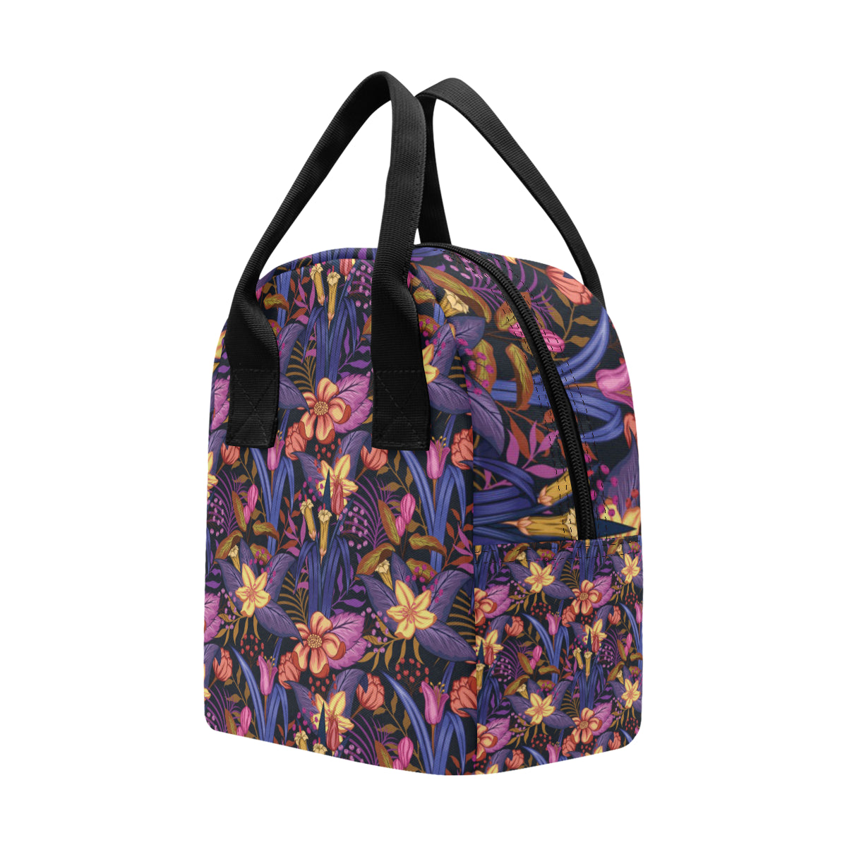 Lily Pattern Print Design LY016 Insulated Lunch Bag