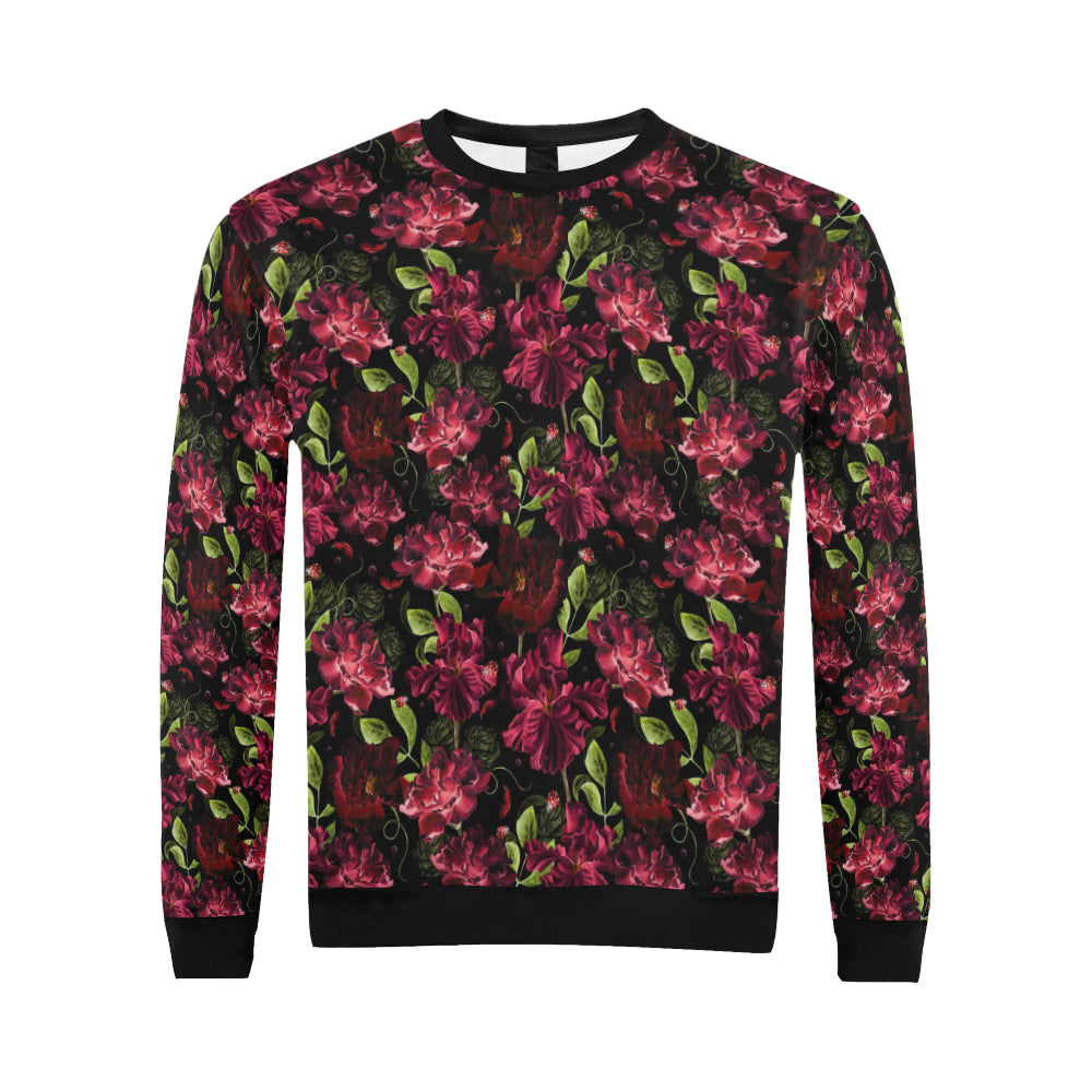Iris Pattern Print Design IR03 Men Long Sleeve Sweatshirt