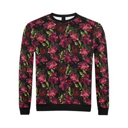 Iris Pattern Print Design IR03 Men Long Sleeve Sweatshirt