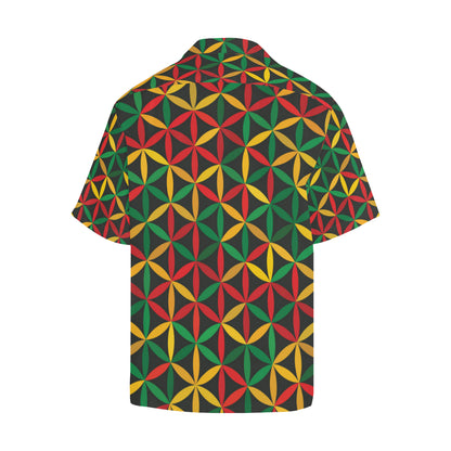 Rasta Pattern Print Design A04 Men's Hawaiian Shirt