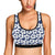 Hibiscus Pattern Print Design HB013 Sports Bra