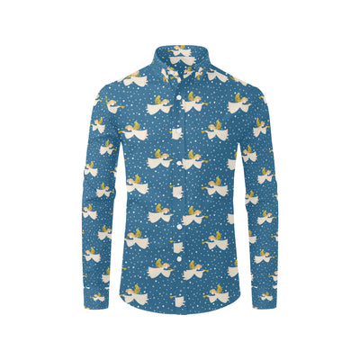 Angel Pattern Print Design 08 Men's Long Sleeve Shirt