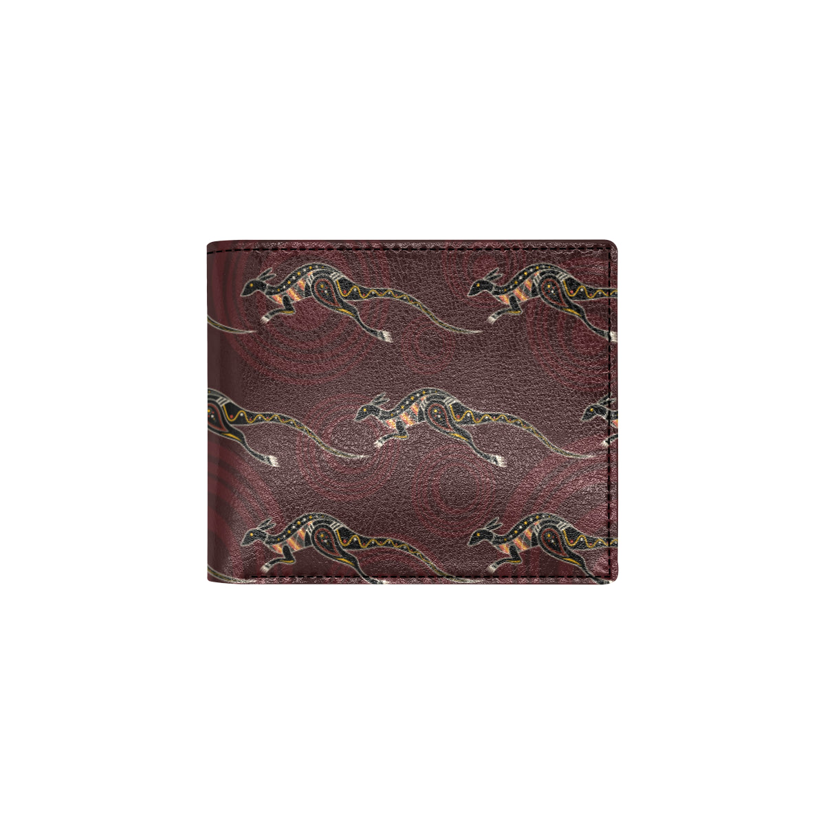 Kangaroos Pattern Print Design 05 Men's ID Card Wallet