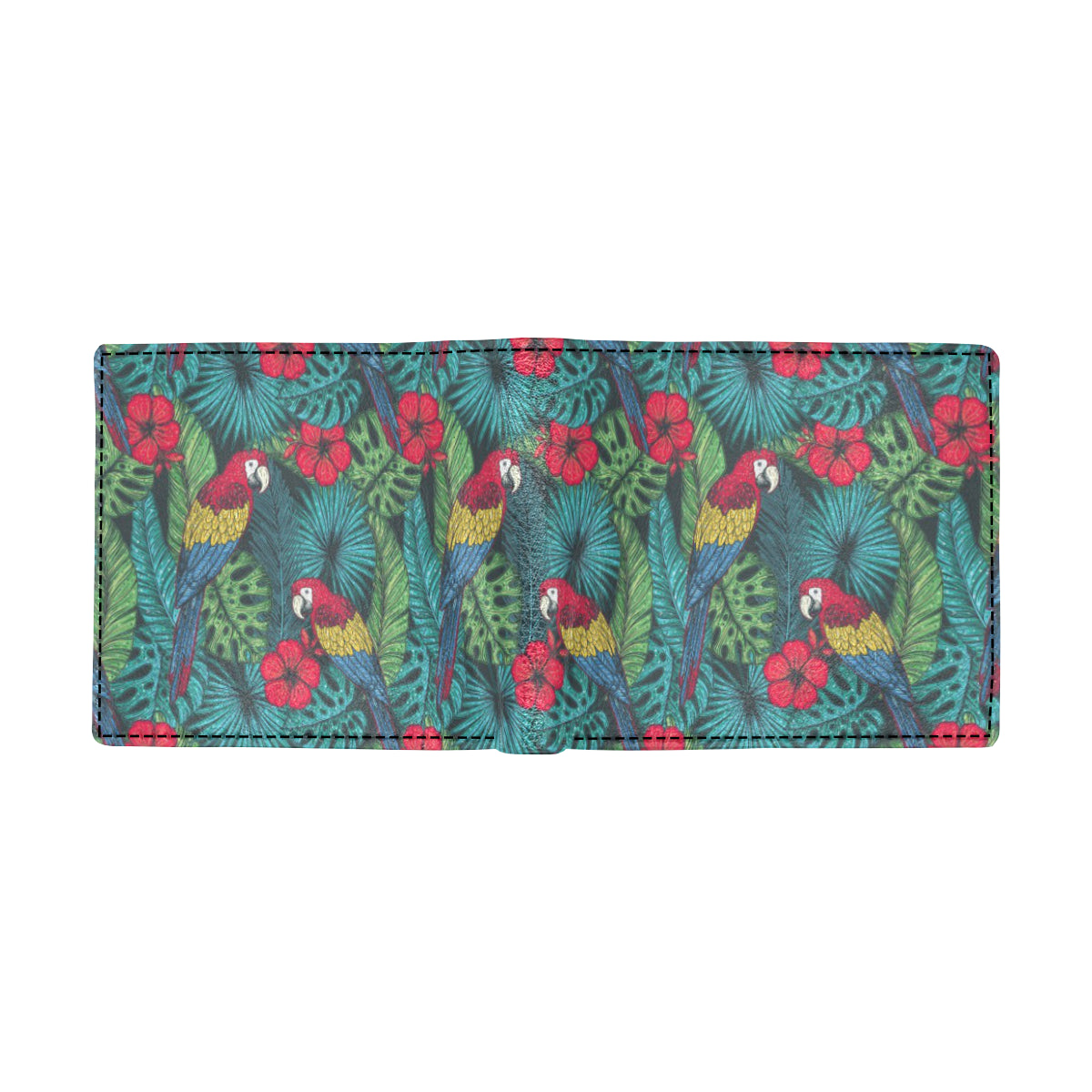 Parrot Pattern Print Design A05 Men's ID Card Wallet