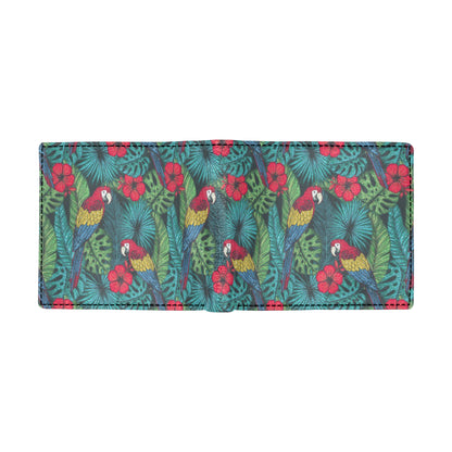 Parrot Pattern Print Design A05 Men's ID Card Wallet