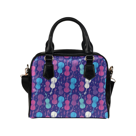 Cello Pattern Print Design 01 Shoulder Handbag